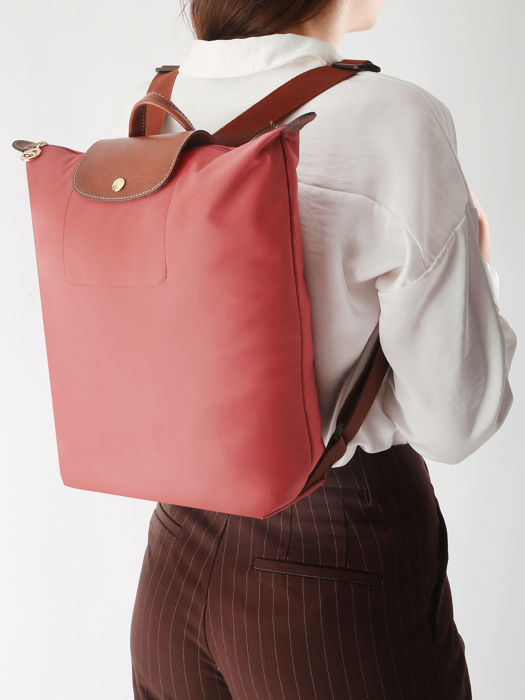 Longchamp Le pliage original Sac à dos Rose