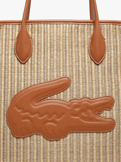 Sac Porté épaule Summer Raphia Lacoste Beige summer NF5247PB vue secondaire 3