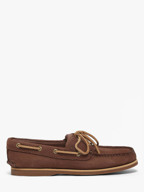 Chaussures Bateau En Cuir Timberland Marron men 4187EIV1