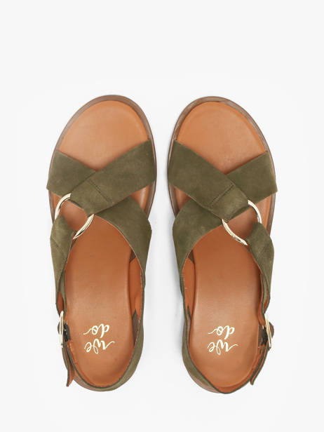 Sandales En Cuir We do Vert accessoires 45126A52 vue secondaire 3