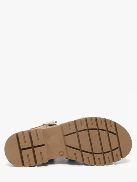 Sandals In Leather Semerdjian Beige women DELIA other view 4