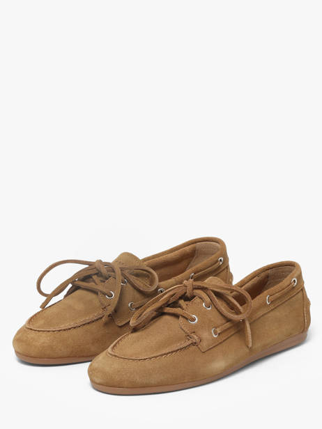 Chaussures Bateau En Cuir Pavement Beige accessoires 24128174 vue secondaire 1