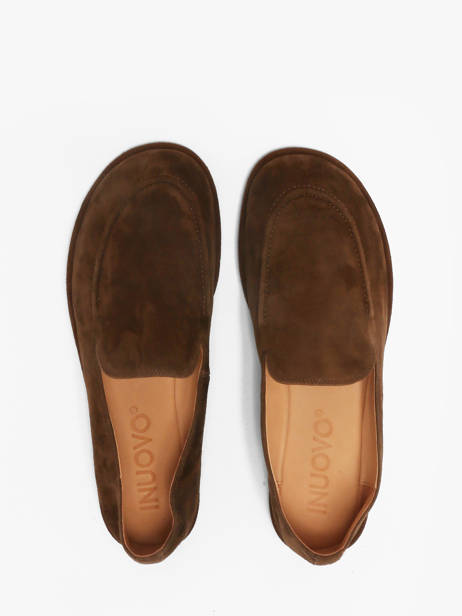 Mocassins En Cuir Inuovo Marron accessoires CT001KDR vue secondaire 3