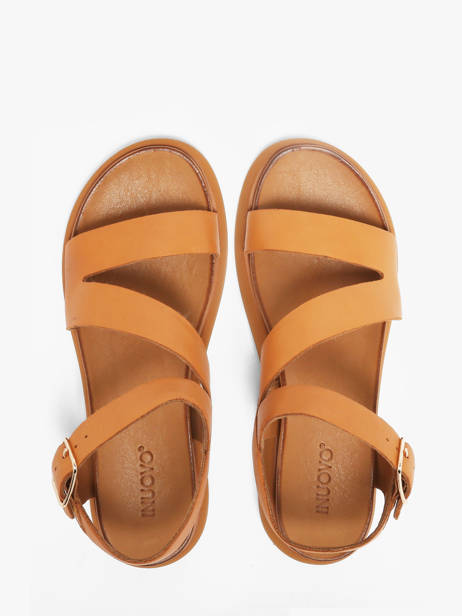 Sandales En Cuir Inuovo Orange accessoires 96001CCN vue secondaire 3