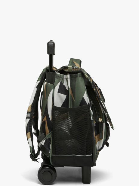 2-compartment Wheeled Satchel Cameleon Multicolor futur CR38 other view 3