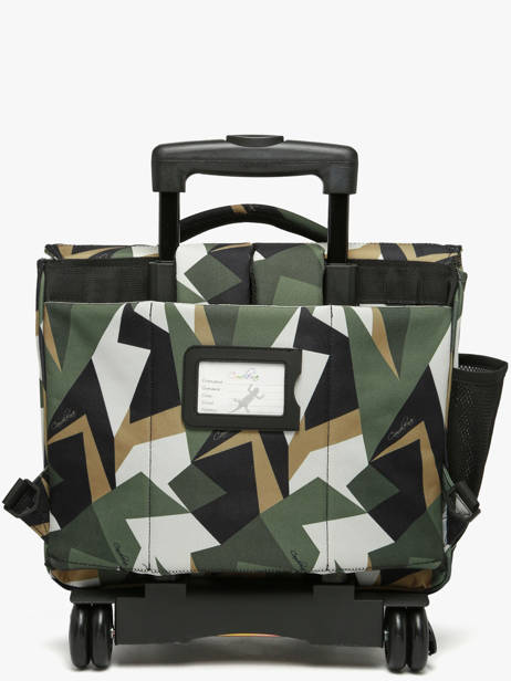 2-compartment Wheeled Satchel Cameleon Multicolor futur CR38 other view 6