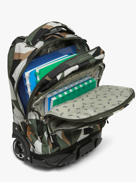 2-compartment Wheeled Schoolbag Futur Cameleon Multicolor futur SR39 other view 4