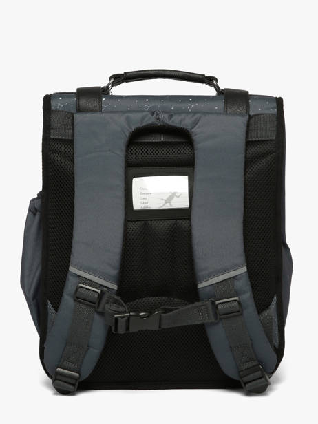 2-compartment Backpack Cameleon Gray vintage urban SD39 other view 5