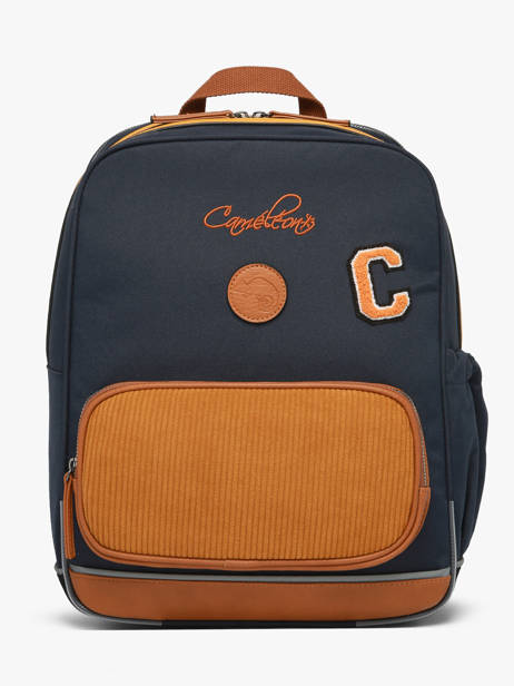 2-compartment Backpack Cameleon Blue vintage urban SO40