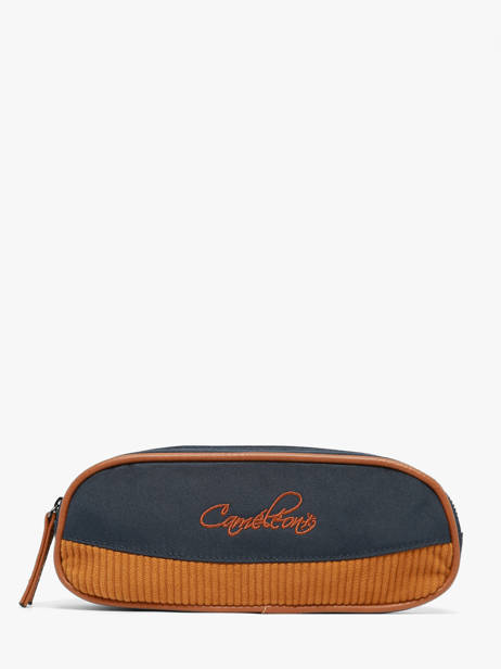 Pencil Case For Kids 2 Compartments Cameleon Blue vintage urban VIB-TROU