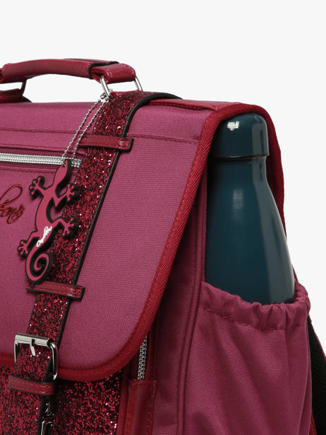 Satchel For Kids 2 Compartments Cameleon Violet vintage fantasy CA35 other view 6