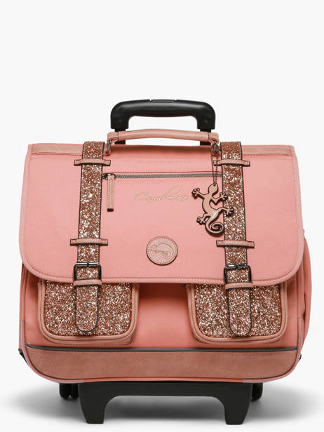 Cartable à Roulettes 3 Compartiments Vintage Fantasy Cameleon Rose vintage fantasy CR41