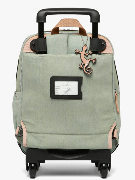 Sac A Dos à Roulettes 2 Compartiments Vintage Fantasy Cameleon Vert vintage fantasy SR40 vue secondaire 4