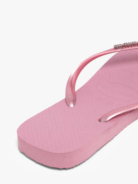 Tongs Sl Sq Lg Met Havaianas Rose accessoires 4148257F vue secondaire 3