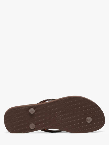 Tongs Slim Glitter Ii Havaianas Marron accessoires 4146975F vue secondaire 4