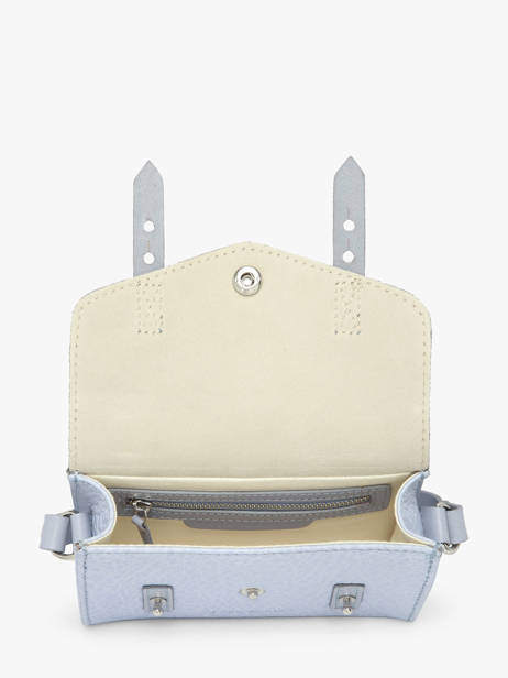 Sac Bandoulière Lavande Cuir Paul marius Bleu lavande MINILAV vue secondaire 2