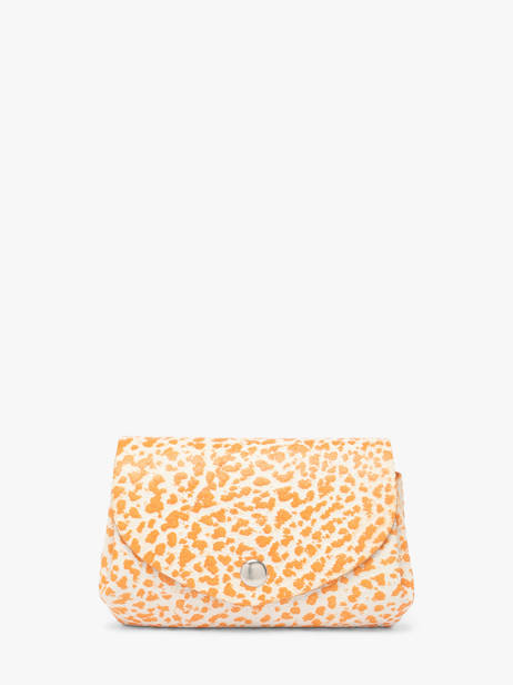 Porte-monnaie Cuir Paul marius Orange orangeade GUSTAORA