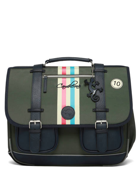 Satchel 3 Compartments Cameleon Blue vintage urban CA41 other view 7