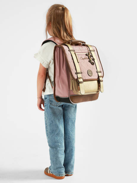 2-compartment Backpack Cameleon Brown vintage fantasy SD39 other view 1