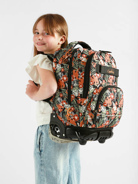 2-compartment Wheeled Schoolbag Futur Cameleon Multicolor futur SR45 other view 1