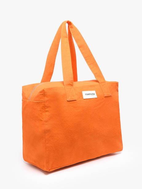 Shoulder Bag Célestins Recycled Coton Rivedroite Orange timeless CELESTIM other view 2