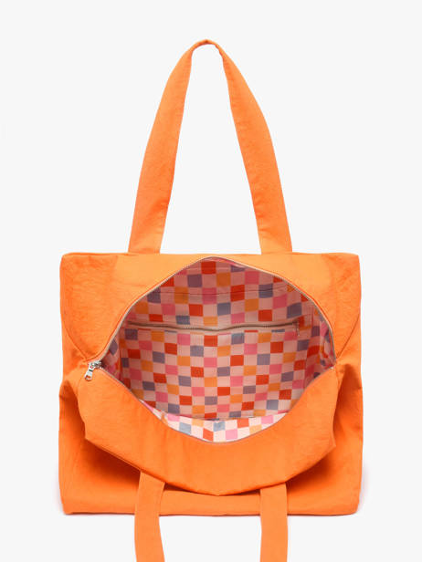 Shoulder Bag Célestins Recycled Coton Rivedroite Orange timeless CELESTIM other view 3