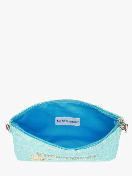 Sac Bandoulière Panama Papier Les tropeziennes Bleu panama TZ02 vue secondaire 2