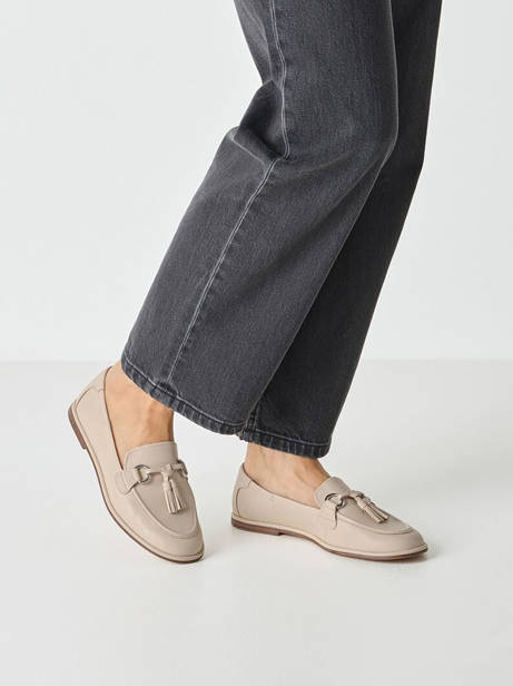 Moccasins In Leather Tamaris Beige women 46 other view 1
