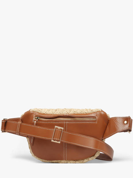 Belt Bag Leather And Raffia Paul marius Beige raphia BANANRAP other view 3