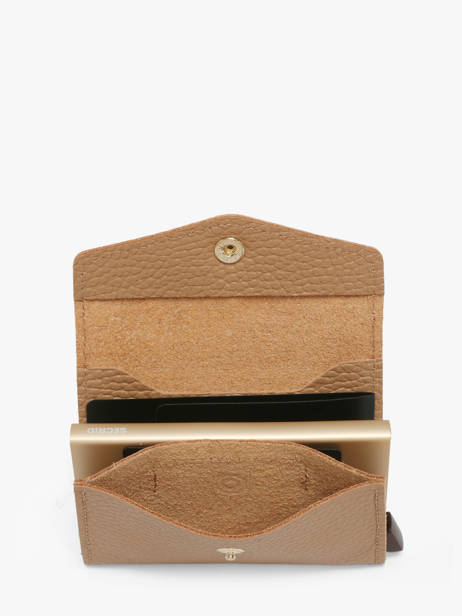 Porte-cartes Pebble Envelope Cuir Secrid Marron pebble EPE vue secondaire 1