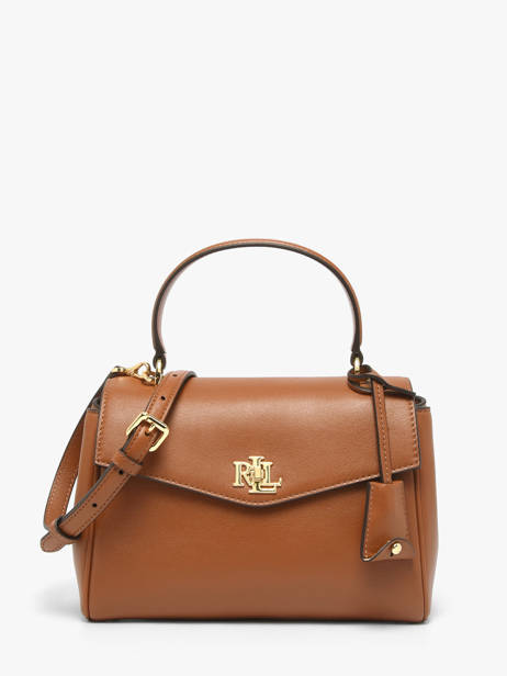 Sac Bandoulière Farrah Cuir Lauren ralph lauren Marron farrah 31P15611