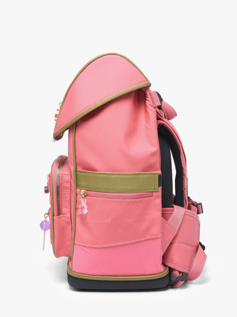 Sac à Dos 2 Compartiments Jeune premier Rose daydream girls G vue secondaire 2