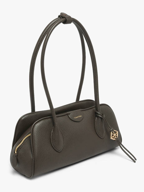Shoulder Bag Emblem Calvin klein jeans Brown emblem 4F3743G other view 2