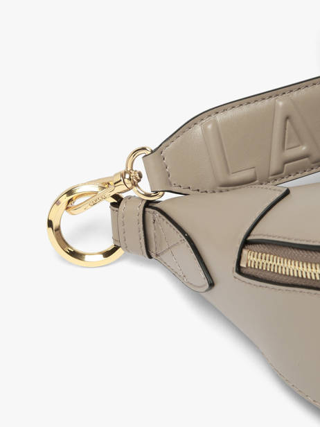 Shoulder Bag Origami Leather Lancel Gray origami A13313 other view 2