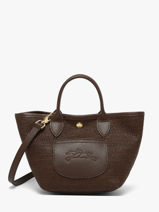 Longchamp Le panier pliage Sacs porté travers Marron