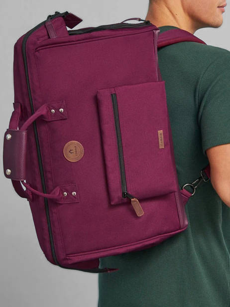 Cabin Duffle Bag Backpack Travel Cabaia Red travel DUFFV2 other view 1