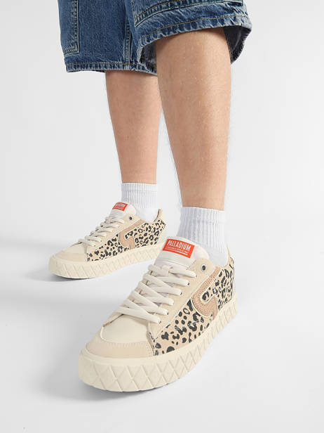 Sneakers In Leather Palladium Beige women 94663243 other view 1