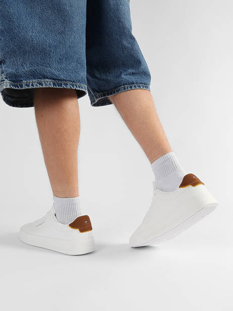Sneakers En Cuir Tommy hilfiger Blanc men 536702R vue secondaire 1