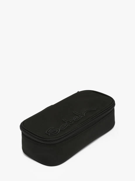 1 Compartment Pouch Satch Black pencil case 1203 other view 1