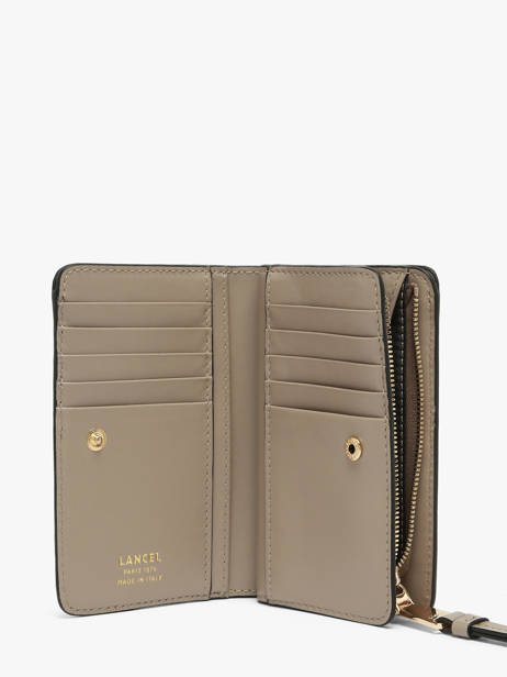 Leather Origami Wallet Lancel Gray origami A13423 other view 1