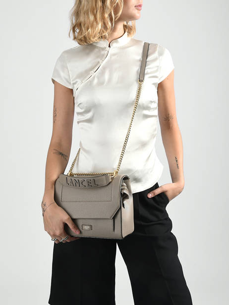 Top Handle M Ninon Leather Lancel Gray ninon A09222 other view 1