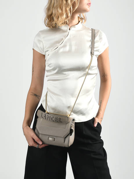 Top Handle S Ninon Leather Lancel Gray ninon A09221 other view 1