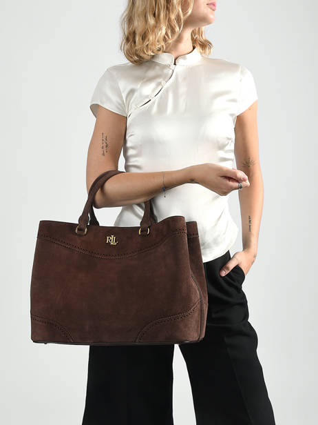 Sac Porté Main Dryden Lauren ralph lauren Marron dryden 31P15645 vue secondaire 1