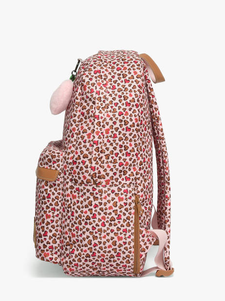 1 Compartment Backpack Tann's Pink les fantaisies f 62229 other view 2