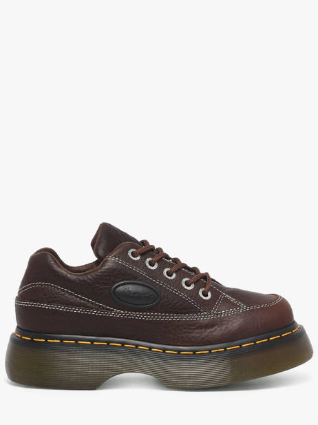 Platform Sneakers In Leather Dr martens Brown accessoires 41129200