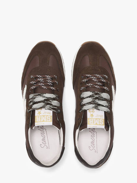 Sneakers In Leather Semerdjian Brown accessoires JUNEE278 other view 3