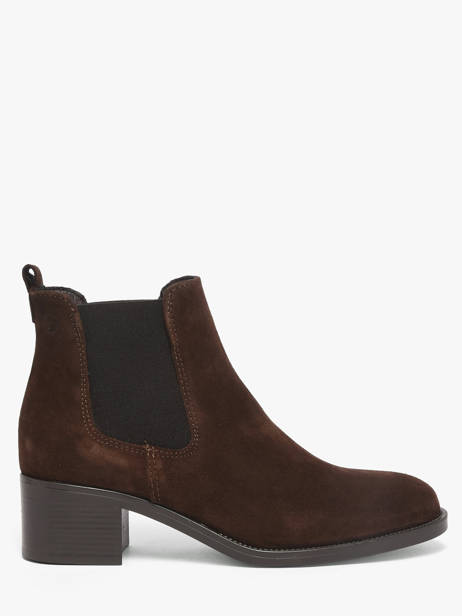 Heeled Boots In Leather Tamaris Brown women 41