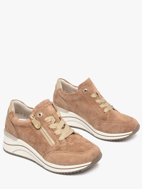 Platform Sneakers In Leather Remonte Beige accessoires 64 other view 1