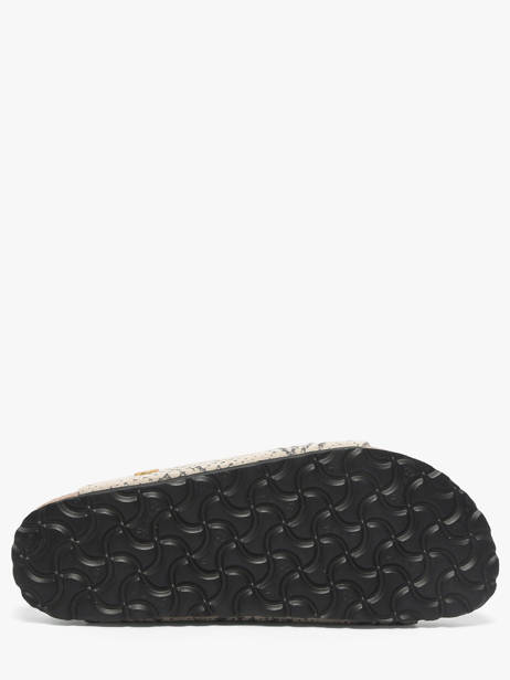 Slippers In Leather Birkenstock Gray accessoires 1033065 other view 4