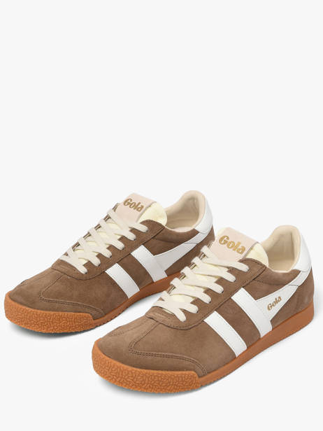 Sneakers Elan In Leather Gola Brown women CLB538FW other view 2